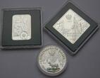 POLAND / POLEN Set 3 silver coins 2003-2004 Jacek Malczewski, Jan Pawel II, Smigus Dyngus. Proof
