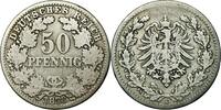 Allemagne / Germany / Deutschland 50 Pfennig 1878 (E) F-VF 130.04 £  +  8.67 £ shipping