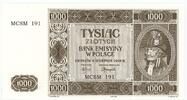 POLAND / POLEN 1.000 zlotych Reconstruction 2004, nr MCSM 191 1941 (2004) 341.82 &pound;  +  34.18 &pound; shipping