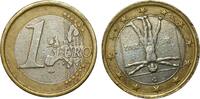 Italy 1 euro 2002 Mint error, twist approximately 170 degrees. RARE VF- 427.28 &pound;384.55 &pound;  +  34.18 &pound; shipping