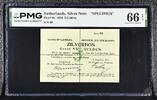 Netherlands 5 Gulden ND (1914) Silver Note, Zilverbon, SPECIMEN PMG 66 EPQ 5,554.58 &pound;  +  34.18 &pound; shipping