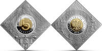POLAND / POLEN 250 anniversary of the establishment of the Warsaw Mint 5 zlotych 2016 PP