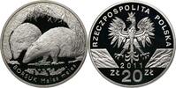 POLAND / POLEN 20 zlotych 2011 Borsuk, Meles meles PP 94.00 &pound;  +  34.18 &pound; shipping
