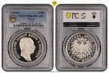 Sachsen 5 Mark 1914 Friedrich August III. 1904-1918, polierte Platte, proof, sehr selten PCGS PR64DCAM