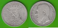 Belgien 2 Francs Leopold II 1865-1909 -