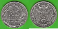 Kaiserreich 25 Pfennig hübsch -