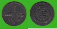 Sachsen 1 Pfennig selten -