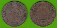 Frankreich 5 Centimess seltener Jahrgang -