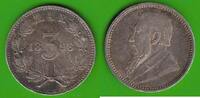 Südafrika 3 Pence Ohm Krüger, hübsch -
