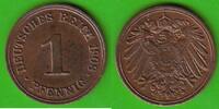 Kaiserreich 1 Pfennig toll erhalten -