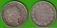Großbritannien 3 Shillings Bank Token George III. 1760-1820, sehr hübsch -