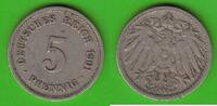 Kaiserreich 5 Pfennig seltener -