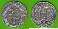 Kaiserreich 25 Pfennig hübsch -