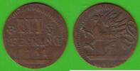Rostock 3 Pfennig -