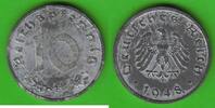 Alliierte Besatzung 10 Reichspfennig toll erhalten -