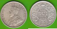 Britisch-Indien 1 Rupee George V. 1910-1936, Calcutta -