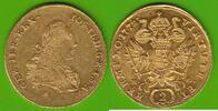 Habsburg RDR Siebenbürgen Doppeldukat GOLD, Joseph II. Mitregent 1765-1780, Karlsburg, hübsch, selten -