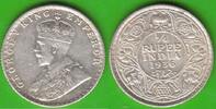 Britisch-Indien 1/4 Rupee George V. 1910-1936, Bombay, hübsch -