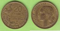 Frankreich 20 Francs Queue à 3 faucilles, G. Guiraud, , sehr selten -