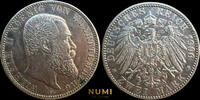 Württemberg 2 Mark 1906 F Wilhelm II vz+ 39.01 £  +  shipping