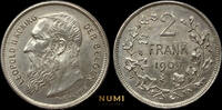 Belgium 2 Francs 1909 Leopold II  86.70 £  +  shipping