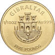 Gibraltar 5 Pounds 1/10 oz, Official gold coin of UEFA European Championship 2024 Proof
