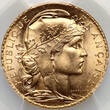 France 20 Francs 1914 Third Republic, Marianne / Coq PCGS MS66