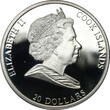 COOK ISLANDS 20 Dollars 2010 Masterpieces of Art - Rembrandt van Rijn, Golden Helmet Proof