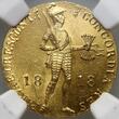 RUSSIA 1818 Alexander I, Petersburg, Dutch-type Ducat NGC MS64