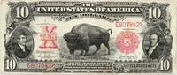 USA 10 Dollars Legal Tender, Bison, S/N E807842 -