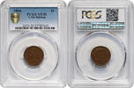 USA 1 Cent Indian Head Cent, L on Ribbon -