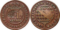 BRAZIL 40 Réis Maria I, Lisbon, countermark -