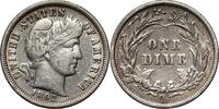 UNITED STATES 1 Dime Barber Dime, New Orleans -