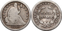 UNITED STATES ½ Dime Seated Liberty Half Dime, New Orleans -