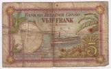 Congo Belge 5 Francs BELGIAN CONGO - PICK 8 e - 5 FRANCS 1929 - 21.1 -