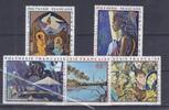 Polynésie française Lot de timbres FRENCH POLYNESIA - 20 + 40 + 60 + 80 +100 FRANCS - ARTISTS -