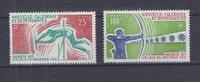 Nouvelle Caledonie Lot de timbres NEW CALEDONIA - 2 STAMPS - 25 + 100 FRANCS - PAPEETE 1971 -