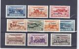 Maroc Lot de timbres MOROCCO - 10 STAMPS - TANGER - 1 TO 80 FRANCS -