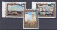 Mali Lot de timbres MALI - 3 STAMPS - 130 FRANCS + 270 FRANCS + 280 FRANCS - UNESCO - VENICE -