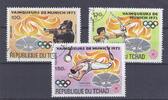 Tchad Lot de timbres CHAD - 3 STAMPS - 100, 130 ET 150 FRANCS - 1972 - O.G. OF MUNICH -