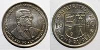 Ile Maurice 1 Roupie MAURITIUS - KM 55 - 1 RUPEE 1990 - Sir Seewoosagur Ramgoolam -