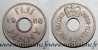 Fidji 1 Penny FIJI - KM 21 - 1 PENNY 1966 - ELIZABETH II -