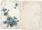 France CARD - RELIEF IMAGE - FLOWERS -