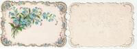 France CARD - RELIEF IMAGE - FLOWERS -