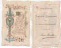 France PIOUS IMAGE - MEMORY OF 1ST COMMUNION - LUCIEN BOUTILLIER - CHURCH OF MESNIL-CONTEVILLE - JULY 11, 1897 -