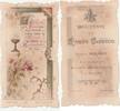 France Pious IMAGE - FENELON SCHOOL - SOUVENIR OF 1ST COMMUNION - JACQUES BERALDI - SAINT-AUGUSTIN CHURCH - MAY 7, 1896 -