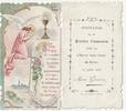 France PIOUS IMAGE - MEMORY OF 1ST COMMUNION - MARIE GRANDRIE - CHURCH OF SAINT-SEVER OF ROUEN - JUNE 13, 1906 -
