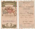 France PIOUS IMAGE - MEMORY OF 1ST COMMUNION - SIMONE MINFRAY - CHURCH OF SAINT-PIERRE-D'YVETOT - MAY 10, 1921 -
