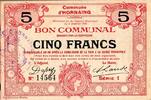 France 5 Francs County 59 - HORNAING - COMMUNAL BONDS - 5 FRANCS - 02/01/1916 -