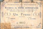 France 1 Franc County MASNIERES - COMMUNITY BONDS - 1 FRANC - 04/16/1915 -